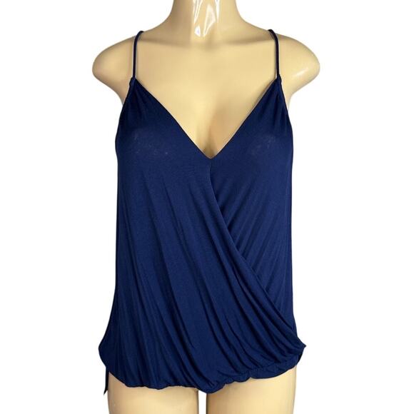 Bailey 44 Aviary Surplice Tank Top Navy Blue Size Medium - Picture 1 of 9